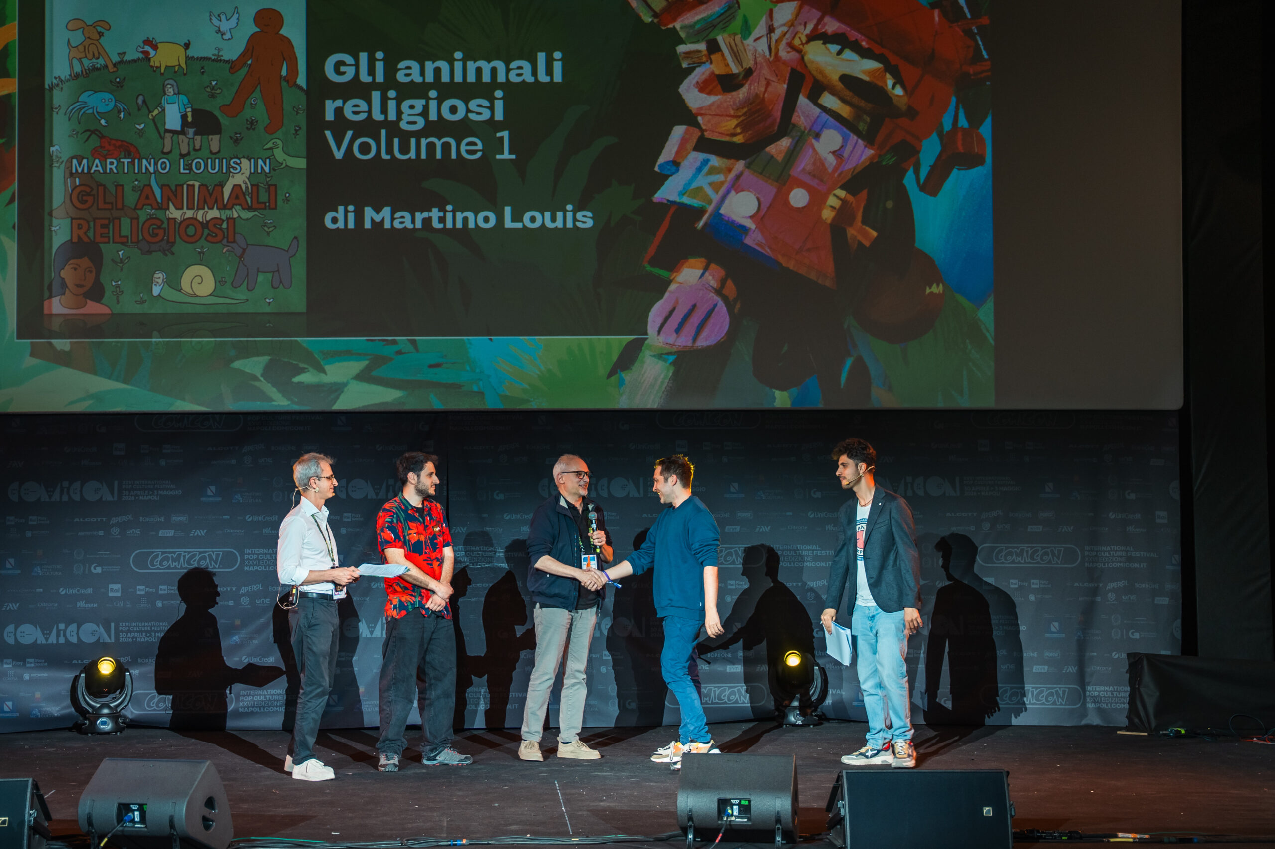 La premiazione di Gli Animali Religiosi al Premio Micheluzzi 2026